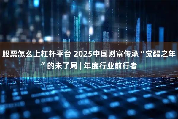 股票怎么上杠杆平台 2025中国财富传承“觉醒之年”的未了局 | 年度行业前行者